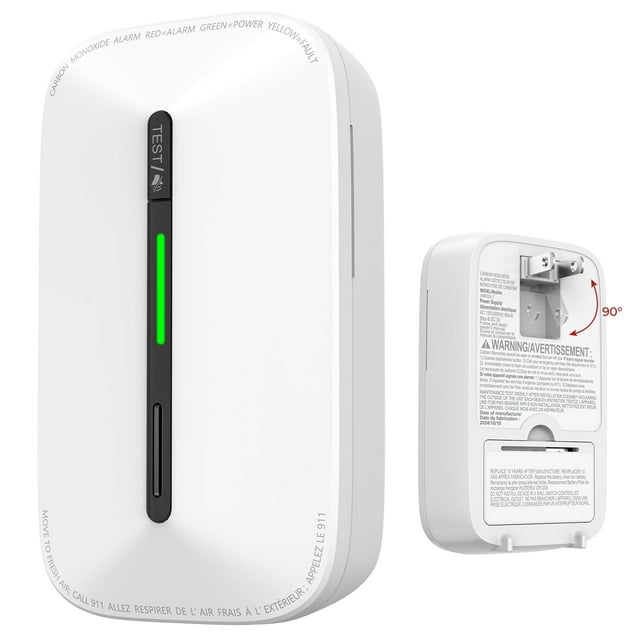 Detector de monóxido de carbono Siterlink GS846A Plug-in con batería