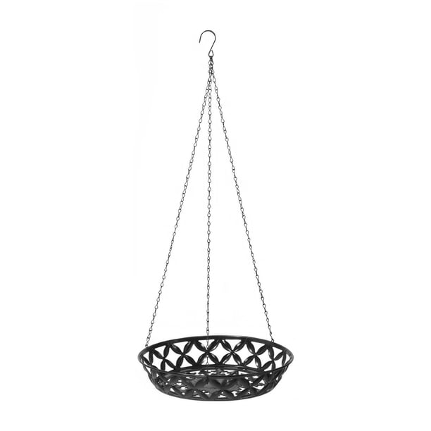 Yuarrent Tenedor durable de la maceta de las macetas colgantes del metal para la estructura triangular interior fuerte Jardín y Patio 31*31*7cm