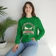 thumbnail image 7 of Adult Womens Horse Drawn Sleigh Rides Crewneck Sweatshirt, Christmas Sleigh, 7 of 7