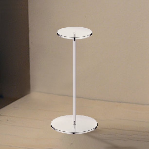 Estante de almacenamiento Ehuebsd con tapa acrílica para sombreros redondo 30 cm
