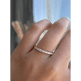 thumbnail image 4 of ESTE ORIGIN 2MM Moissanite Two-Third Pavé Wedding Ring – 0.46 Ct, Half Eternity Band in 14K White Gold for Women, 4 of 7