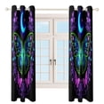 thumbnail image 4 of Dreamy Purple Butterfly Pattern (78)-1 Blackout Curtains Window Drapes Room Darkening Thermal Insulated Grommets Blackout Curtains, for Living, Dining, Bedroom,2 Panels, 4 of 6