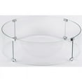 thumbnail image 2 of EV Fires 25" Round Fire Pit Clear Tempered Glass Flame Guard in Silver, 2 of 3