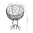thumbnail image 4 of SHISUYAN Iron Mesh Storage Basket Counter Standing Basket Decorative Cast Iron Storage Basket For Egg Fruit, 4 of 8