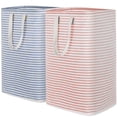 thumbnail image 1 of Cesto de ropa Lifewit, grande, plegable, paquete de 2 unidades, 160 L, rosa y azul, 1 of 9