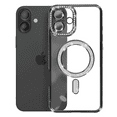 thumbnail image 7 of Entronix Magnetic Crystal Case for iPhone 16, Luxury Rhinestone Cute Bumper Cover for Girls, Black, 7 of 7