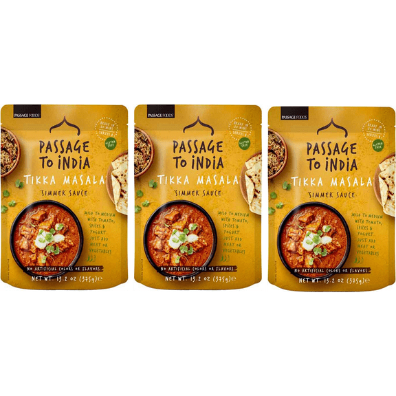 Passage To India Tikka Masala Gluten Free Simmer Sauce, 3-Pack 13.2 oz. Pouch