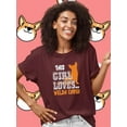 thumbnail image 2 of This Girl Loves Her Welsh Corgi T-Shirt Women -Image by Shutterstock, Female 3X-Large, 2 of 4