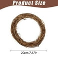 thumbnail image 3 of 2PCS Natural Grapevine Twig Vine Wreaths, DIY Crafts Christmas Garland Twig Wreath Hanging Decor for Door House Holiday Party Decor, Wedding Event and Home Decor(7.87 In), 3 of 3