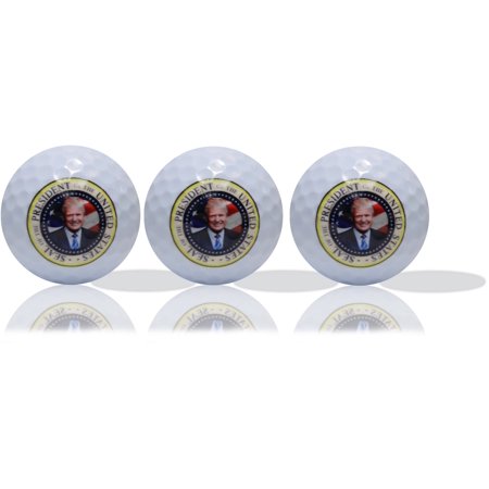 Donald Trump Golf Balls Presidential Seal 3 pack by GBM Golf