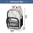 thumbnail image 4 of PVC Transparent Backpacks Clear Backpack for Travel and Outings Marine Life and Mermaids, 4 of 7