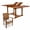 Brown, variant on All Things Cedar Teak 5 pc. Patio Dining Table Set with Butterfly Extension