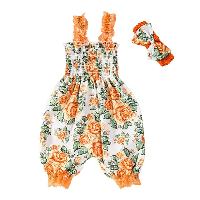 Infant Baby Girl Dresses Two Packs Of Summer Lace Up Flower Hair Decorations With Pants Dress Robe Fille Size 9-12 Months