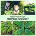 thumbnail image 2 of Grass Flip Flops Synthetic Grass Slippers Comfort Non Slip Sandals for Men/Women/Kids - Black/Green Large, 2 of 7