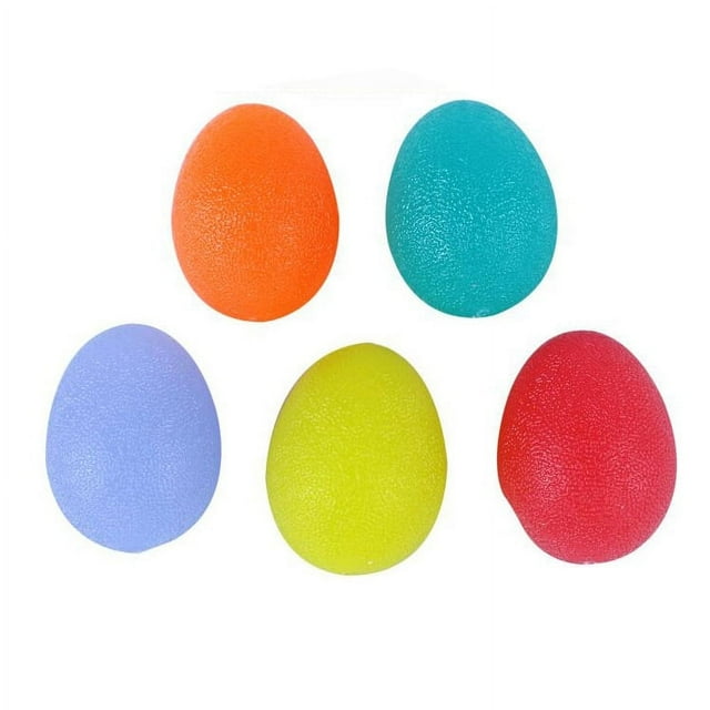 5 bolas de alivio, bolas de estrés para ejercicio de compresión, bolas de mano de gel para artritis, manos, dedos, fortalecimiento del agarre y alivio del estrés.