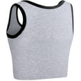 thumbnail image 2 of XUJI Women Chest Binder Breast Binder Bra Breathable Corset Vest Tank Tops (GR, XL), 2 of 7