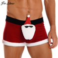 thumbnail image 2 of Disfraz navideño para hombre, calzoncillos tipo bóxer de tiro bajo, ropa de noche para fiestas temáticas de carnaval, cosplay, clubes y actuaciones en el escenario, 2 of 5