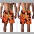 thumbnail image 3 of luoweisi Men's Beach Shorts Quick Dry Swim Trunks with Mesh Lining Maple Leaf XL, 3 of 5