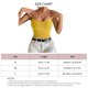 thumbnail image 4 of Top de tubo sin tirantes de color liso con ombligo expuesto, top de tubo de punto ajustado y ajustado para mujer, amarillo S, 4 of 4