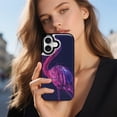 thumbnail image 2 of Wallet Case For Apple iPhone Air / 17 Pro / 17 Pro Max Series with Card Holder, PU Leather Kickstand Card Slots Screen Protector Included For iPhone 17 Series, Neon Flamingo, 2 of 8