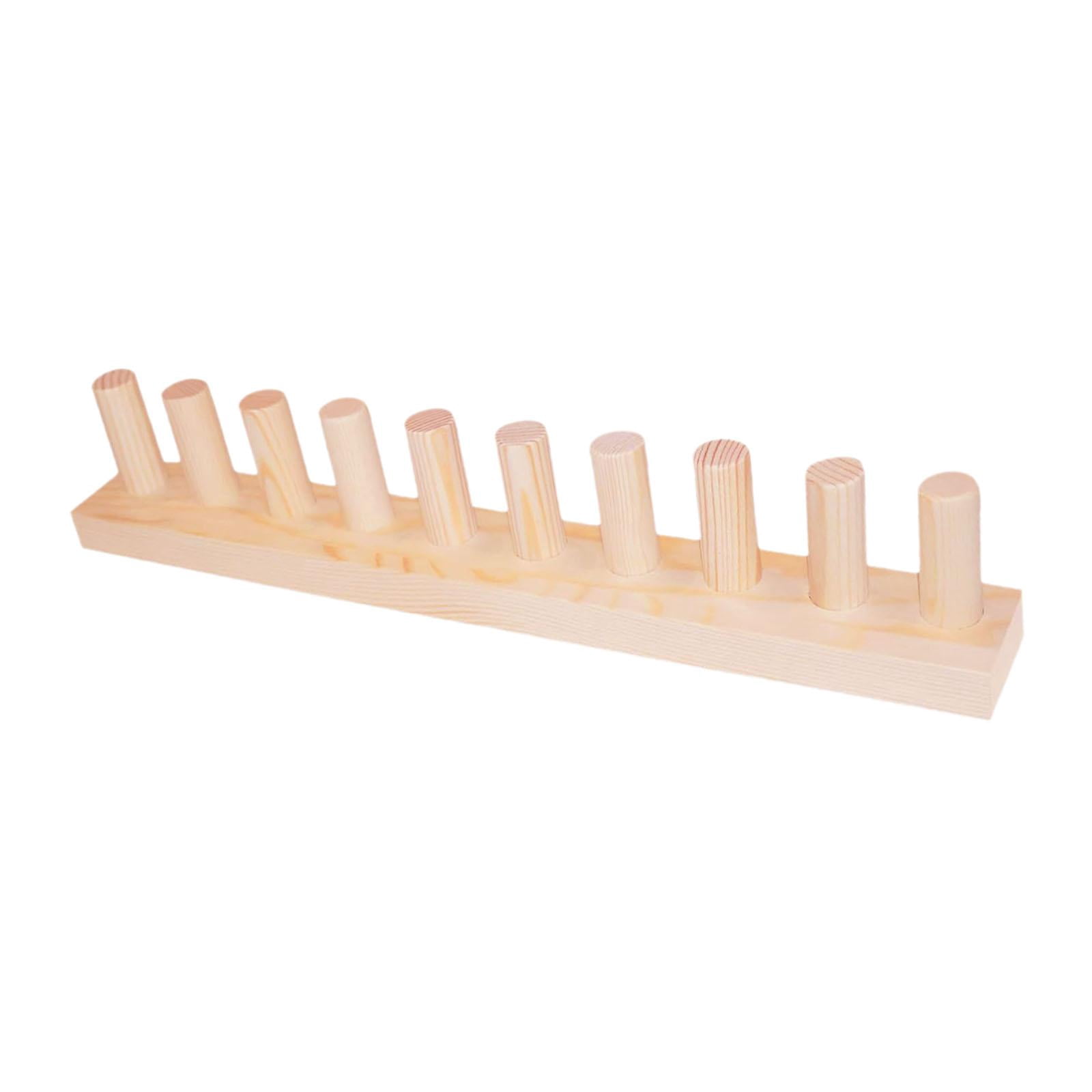 Sharprepublic Beginner Friendly Wooden Knitting Loom for Chunky Yarn Blanket Weaving DIY Craft