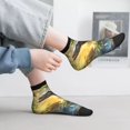 thumbnail image 4 of Salouo Sunshine Jungle Dinosaur Pattern Unisex Middle Tube Socks,Middle-Finger Knee High Socks Over The Calf Tube Stocking Crew Stockings for Women and Men Tube Socks, 4 of 8