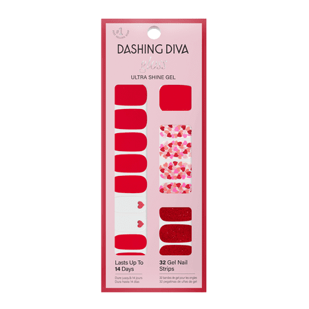 Dashing Diva Gloss Ultra Shine Gel Nail Strips, Girl Crush, 32 count