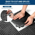 thumbnail image 5 of Tzou 50-Pack 12"x12" Interlocking Drainage Tiles - Non-Slip PVC Floor Mats w/Holes for Pool Decks, Bathrooms, Kitchens | Modular Splicing Design, Fast-Draining (Grey/Black), 5 of 8