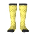 thumbnail image 2 of Lsque Cheese 1 Printed Crew Socks Men's Women's LightWeight Thin Casual Calf Socks ,Knee High Socks,Cotton Socks, 2 of 9