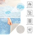 thumbnail image 3 of 2 Piece Bath Mat Set with U-Shaped Toilet Mat and Rectangle Bath Rugs Non Slip Machine Washable Bathroom Mats Delicate Snowflakes Patter, 3 of 7