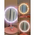 thumbnail image 3 of Kawaii Sanrio Anime Hello Kitty Kuromi Exquisite Cute Cartoon Beauty Mirror USB Three Color Lighting Girl Makeup Mirror Gifts, 3 of 11