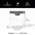 thumbnail image 3 of Starfrit Prokeeper Flour Container with Leveler, Graduated Measurements, 6lb/2.7kg Capacity, Airtight, 3 of 5