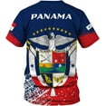 thumbnail image 3 of Custom Panama Shirts for Men 3D Panama Coat of Arms Shirts Panamanian Flag Pride Shirts Panama Hombres Camisa Men Women (Hoodie, 5XL), 3 of 10