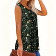 thumbnail image 4 of Ounisa Womens Summer Sleeveless Tank Top V Neck Button Blouse Casual Pleated Basic Henley Shirts, 4 of 4
