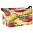 thumbnail image 3 of Featured Fruit Design 16.9x11.4x10in Foldable Open Home Storage Bins Durable Water Resistant Shelf Baskets, 3 of 8
