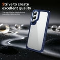 thumbnail image 3 of for Samsung Galaxy S25+ Case Clear, [Wireless Charging][Anti-Yellowing][Military-Grade Protection] Hybrid Clear Back Shockproof Slim Magnetic Phone Case for Samsung Galaxy S25+,Darkblue, 3 of 7