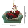 thumbnail image 3 of Creatine Santa Acrylic Winter Pendant Pendant Hanging Label Hanging, 3 of 7