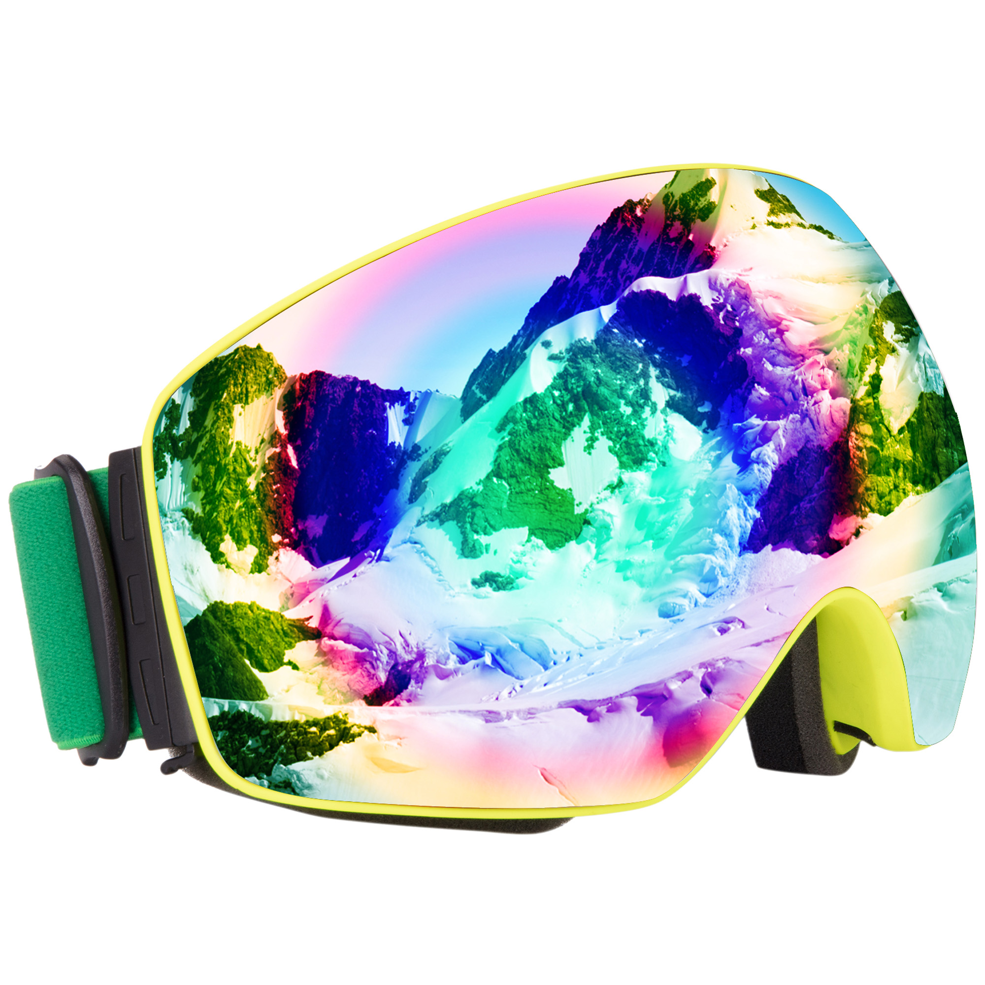 SAYFUT Ski Snowboarding Goggles, Anti-Fog Layer Lens Snow Goggles UV400 Protection for Men Women Youth Snowmobile Skiing Skating - image 2 of 8