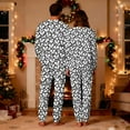 thumbnail image 6 of CLOISE Womens Long Sleeve Pajama Sets Long Pants Valentines Pjs Sets Pockets Tops Heart Lounge Set 2 Piece Sleepwear White, 6 of 7
