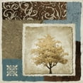 thumbnail image 2 of Marcon, Michael 12x12 White Modern Wood Framed Museum Art Print Titled - Summer Tree I, 2 of 4