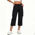 thumbnail image 2 of Cekizud Capri Pants for Women Lightweight Quick Dry Casual Outdoor Hiking Cargo Capris,Sizes S-2XL, 2 of 7