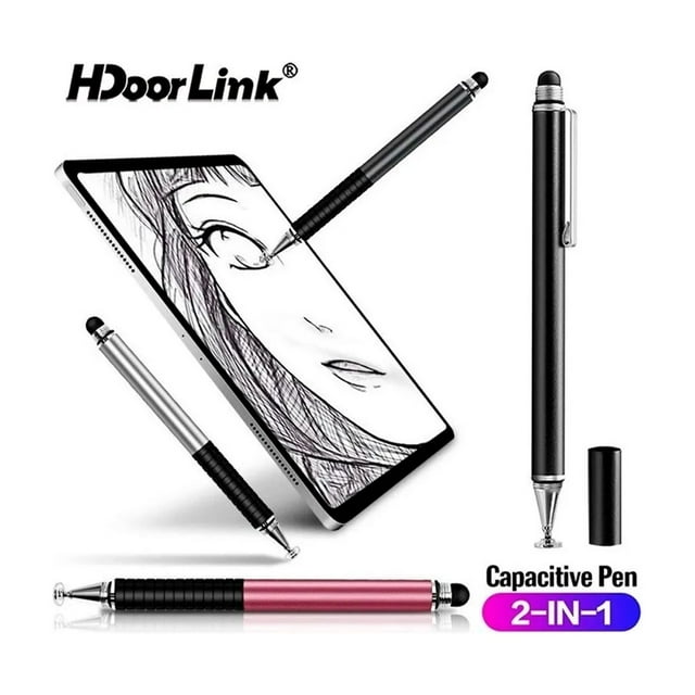 Lápiz capacitivo de doble puntero y táctil para tableta y smartphone
