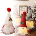 thumbnail image 3 of 4PCS Lighted Christmas 11 Inch Plush Decor, Battery Operated LED with Glowing Light, Swedish Tomte Elf for Holiday Table Party Decorations, 3 of 8
