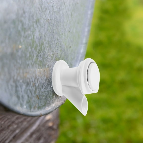 EXHUMKY 3Pcs Push Button Water Spigot Plastic Replacement Spigot for Water Dispenser White