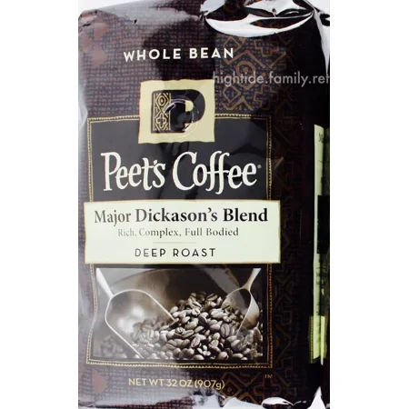 Peet's Coffee Major Dickason's Blend Dark Roast Arabic Whole Bean, 32 Ounces