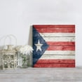 thumbnail image 4 of Canvas Print Wall Art for Bathroom Kitchen Wall Decor Puerto Rico Flag Picture Painting Contemporary Artwork Stretched and Framed for Bedroom 12x12in, 4 of 6