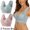 Multicolor, variant on 2pcs Women's Plunge Bra Lace Bra Plus Size Bra Underwear Bralette Crop Top Female Bra Large Top Female Push Up Brassiere Laced Bra