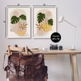 thumbnail image 3 of Boho Monstera Archway Landscape Botanical & Floral Painting White Framed Art Print Wall Art, Set of 2, 3 of 8