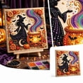 thumbnail image 5 of Halloween Diamond Painting Kit, Diy Halloween Witch With Bubbling Cauldron Diamond Painting Kit, Halloween Witch Pearl Art Craft Kit for Halloween Wall Decor, Home Display and Halloween Gifts, 5 of 5