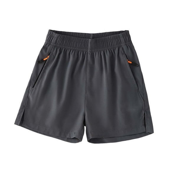 Ketyyh-chn99 Unisex Baby Toddler Cotton Shorts Boys' Clothes Summer Outfit Shorts Casual Summer Clothes for Kids Size for 7-8 Years,Dark Gray